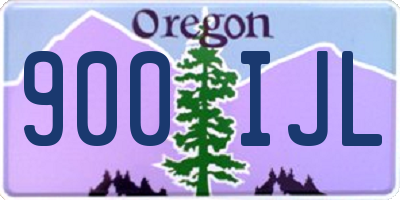OR license plate 900IJL