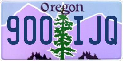 OR license plate 900IJQ