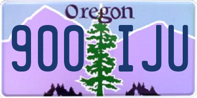 OR license plate 900IJU