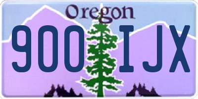 OR license plate 900IJX