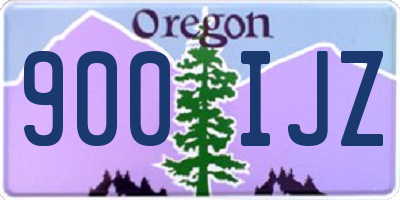 OR license plate 900IJZ