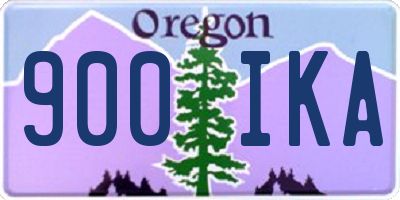 OR license plate 900IKA