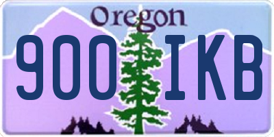 OR license plate 900IKB