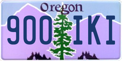 OR license plate 900IKI