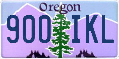 OR license plate 900IKL