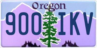 OR license plate 900IKV