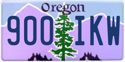 OR license plate 900IKW
