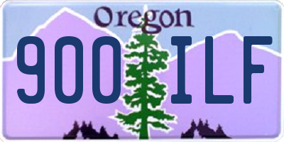 OR license plate 900ILF