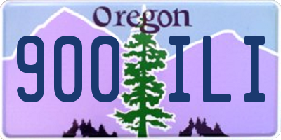 OR license plate 900ILI