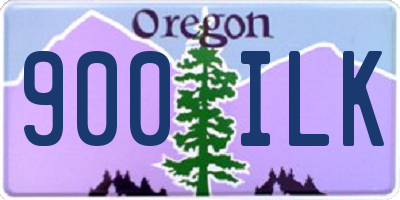 OR license plate 900ILK