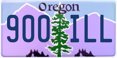 OR license plate 900ILL