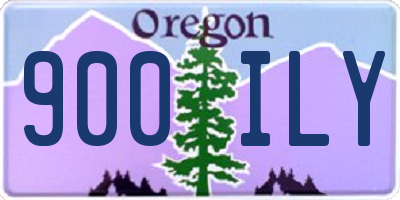 OR license plate 900ILY