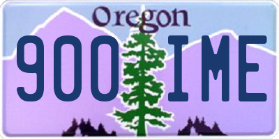 OR license plate 900IME
