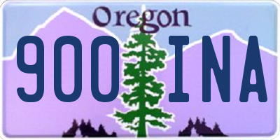 OR license plate 900INA