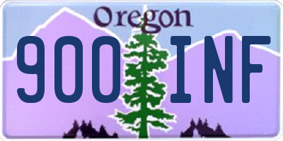 OR license plate 900INF