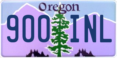 OR license plate 900INL