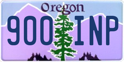 OR license plate 900INP