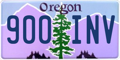 OR license plate 900INV