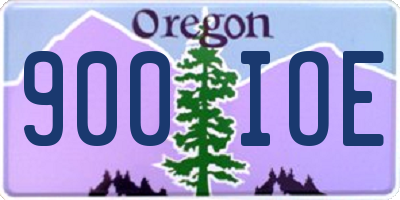 OR license plate 900IOE