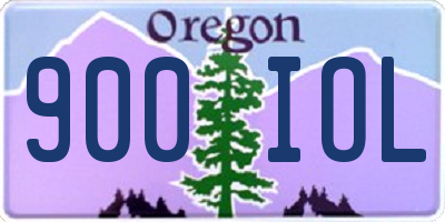 OR license plate 900IOL