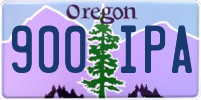OR license plate 900IPA
