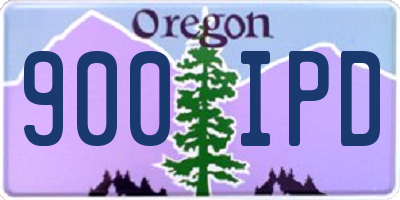 OR license plate 900IPD