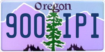 OR license plate 900IPI