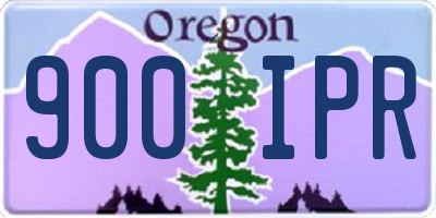 OR license plate 900IPR