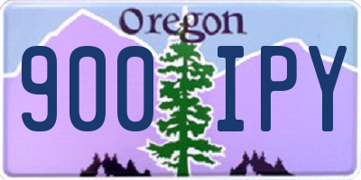 OR license plate 900IPY