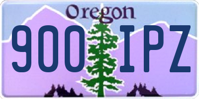 OR license plate 900IPZ