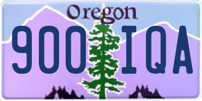 OR license plate 900IQA