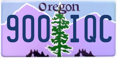 OR license plate 900IQC