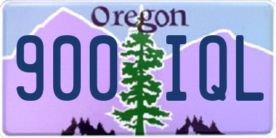 OR license plate 900IQL