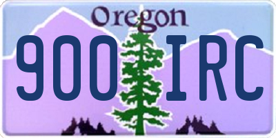 OR license plate 900IRC