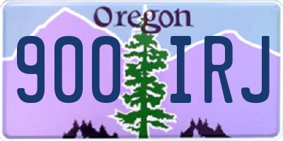 OR license plate 900IRJ