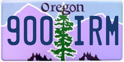 OR license plate 900IRM