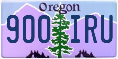 OR license plate 900IRU