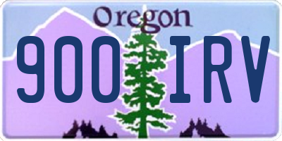 OR license plate 900IRV