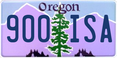 OR license plate 900ISA
