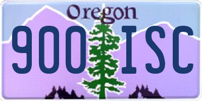 OR license plate 900ISC