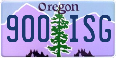 OR license plate 900ISG