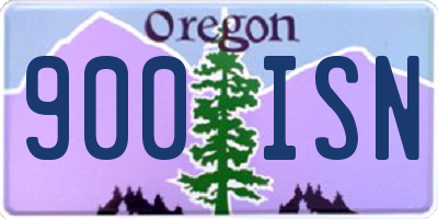 OR license plate 900ISN