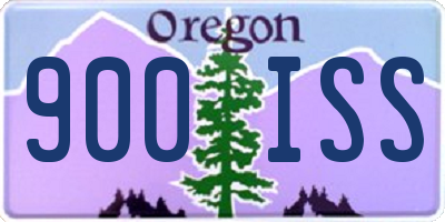 OR license plate 900ISS