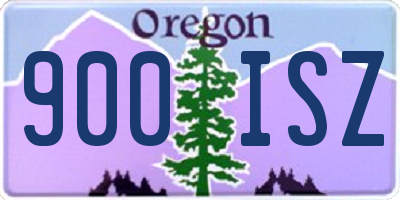 OR license plate 900ISZ