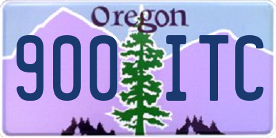 OR license plate 900ITC