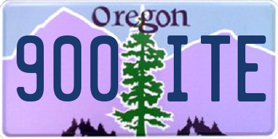 OR license plate 900ITE