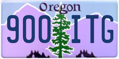 OR license plate 900ITG