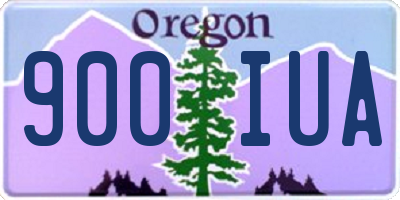 OR license plate 900IUA