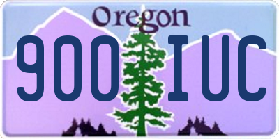 OR license plate 900IUC