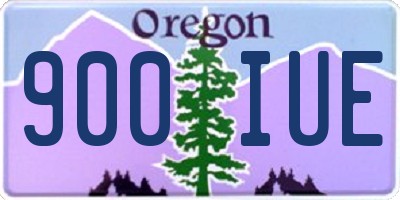OR license plate 900IUE